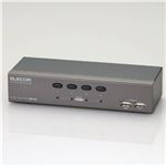 エレコム USBパソコン切替器 法人向けVGA切替器 4回路 KVM-NVU4