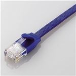 エレコム CAT6A準拠 GigabitフラットLANケーブル 10m(ブルーメタリック) LD-GFA/BM10