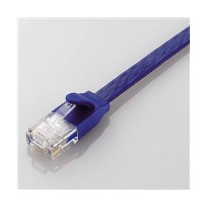 エレコム CAT6A準拠 GigabitフラットLANケーブル 3m(ブルーメタリック) LD-GFA/BM3