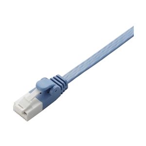 エレコム EU RoHS指令準拠 ツメ折れ防止フラットLANケーブル(Cat6)/20.0m/ブルー LD-GFT/BU200