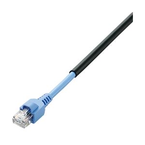 エレコム 屋外用ツメ折れ保護カバー付LANケーブル(Cat5E)/20m/ブラック LD-VAPFR/BK20