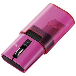 エレコム Bluetoothキャップクリップマウス/3ボタン/リチウムイオン電池/ピンク M-CC1BRPN