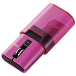 エレコム Bluetoothキャップクリップマウス/3ボタン/リチウムイオン電池/ピンク M-CC1BRPN