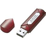 エレコム USB3.0/2.0 セキュリティソフト対応スタンダードUSBメモリ/8GB/レッドシルバー MF-AU308GRS