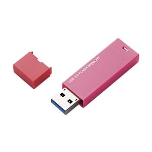 エレコム セキュリティソフト対応 シンプルUSB3.0メモリ/4GB/ピンク MF-MSU3A04GPN