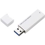 エレコム セキュリティソフト対応 シンプルUSB3.0メモリ/32GB/ホワイト MF-MSU3A32GWH