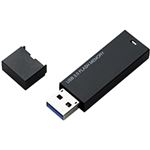 エレコム セキュリティソフト対応 シンプルUSB3.0メモリ/64GB/ブラック MF-MSU3A64GBK