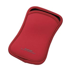 エレコム スマートフォン用スリップインネオプレンケース/Sサイズ/レッド P-01SNCRD