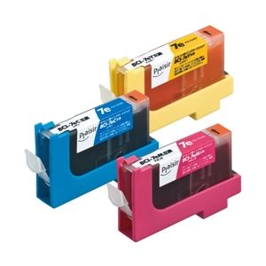 エレコム プレジール汎用インク/キャノン/BCI-7EC/BCI-7EM/BCI-7EY互換 PLE-CA07E3P