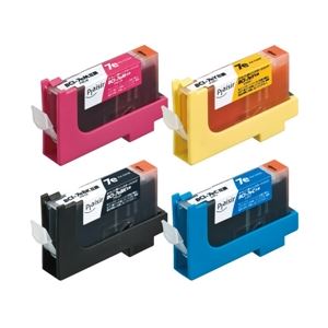エレコム プレジール汎用インク/キャノン/BCI-7EBK/BCI-7EC/BCI-7EM/BCI-7EY互換 PLE-CA07E4P