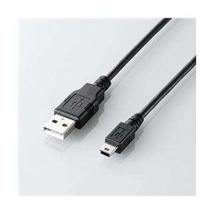 エレコム ゲーム用USBケーブル(A-miniB) 3.0m ブラック U2C-GMM30BK