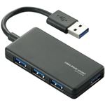 エレコム USB3.0ハブ/コンパクト/バスパワー/4ポート/ブラック U3H-A407BBK