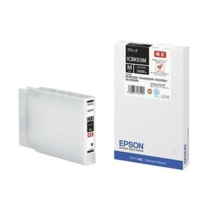 エプソン ビジネスインクジェット用 インクカートリッジM(ブラック)/約2500ページ対応 ICBK93M - 拡大画像