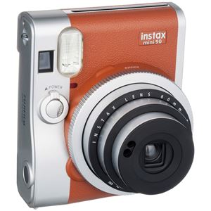 富士フイルム インスタントカメラ 「チェキ」 instax mini 90 ネオクラシック ブラウン INSTAX MINI 90 BROWN