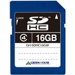 グリーンハウス SDHCメモリーカード(MLCチップ) クラス4 16GB GH-SDHC16G4F