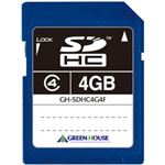 グリーンハウス SDHCメモリーカード(MLCチップ) クラス4 4GB GH-SDHC4G4F