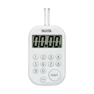 タニタ デジタルタイマー 100分計 ホワイト TD379WH
