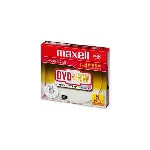 maxell データ用DVD+RW 1-4倍速 4.7GB 1枚ずつ薄型ケース入り5枚パック プリンタブル D+RW47PWB.S1P5S A