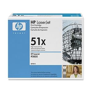 HP(Inc.) 51X 純正LaserJetトナーカートリッジ(大量印刷、黒)(M3027/3035用) Q7551X - 拡大画像
