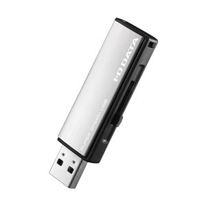 アイ・オー・データ機器 USB3.0/2.0対応フラッシュメモリー デザインモデル ホワイトシルバー 16GB U3-AL16G/WS - 拡大画像