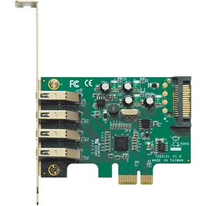 玄人志向 VLI社製 VL805搭載 USB3.0x4 インターフェースボード(PCI-Expressx1接続) USB3.0V-P4-PCIE2