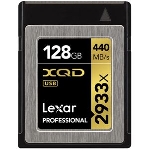 レキサー Professional 2933x XQD 2.0カード 128GB LXQD128CRBJP2933 - 拡大画像