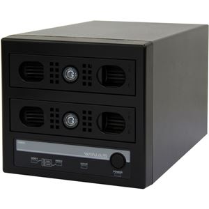 Logitec Windows Storage Server 2012 R2 workgroup Edition搭載RAID1対応 Cube型NAS/2TB LSV-MS2T/2VKW - 拡大画像