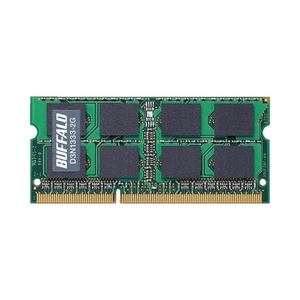バッファロー PC3-10600(DDR3-1333)対応 DDR3 SDRAM 204Pin用 S.O.DIMM2GB D3N1333-2G 商品画像