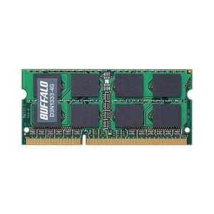 バッファロー PC3-10600(DDR3-1333)対応 DDR3 SDRAM 204Pin用 S.O.DIMM4GB D3N1333-4G - 拡大画像