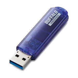 バッファロー USB3.0対応 USBメモリー スタンダードモデル 64GB ブルー RUF3-C64GA-BL - 拡大画像