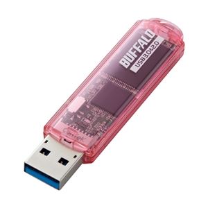 バッファロー USB3.0用 USBメモリー スタンダードモデル 64GB ピンク RUF3-C64GA-PK