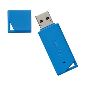 バッファロー USB3.0用 USBメモリー バリューモデル 64GB ブルー RUF3-K64GA-BL - 拡大画像
