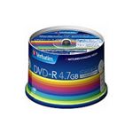 三菱化学メディア DVD-R(Data) 1回記録用 4.7GB 1-16倍速 50枚スピンドルケース50P(ホワイト) DHR47JP50V3