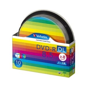 三菱化学メディア DVD-R DL 8.5GB PCデータ用 8倍速対応 10枚スピンドルケース入りワイド印刷可能 DHR85HP10SV1 - 拡大画像