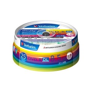 三菱化学メディア DVD-R DL 8.5GB PCデータ用 8倍速対応 25枚スピンドルケース入りワイド印刷可能 DHR85HP25V1 - 拡大画像