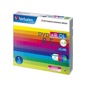 三菱化学メディア DVD+R DL 8.5GB PCデータ用 8倍速対応 5枚スリムケース入り ワイド印刷可能 DTR85HP5V1 - 拡大画像