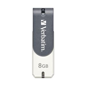 三菱化学メディア USBフラッシュメモリー 8GB USB2.0/1.1準拠セキュリティーソフト付(V-Safe)回転式 USBM8GVWS2 - 拡大画像