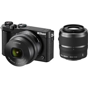 ニコン レンズ交換式アドバンストカメラ Nikon 1 J5 ダブルズームレンズキット ブラック N1J5WZBK