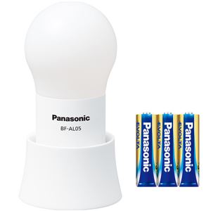 パナソニック(家電) 乾電池エボルタ付き LEDランタン(球ランタン)(ホワイト) BF-AL05K-W 商品画像