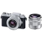 パナソニック(家電) デジタル一眼カメラ LUMIX GF7 ダブルズームレンズキット (シルバー) DMC-GF7W-S