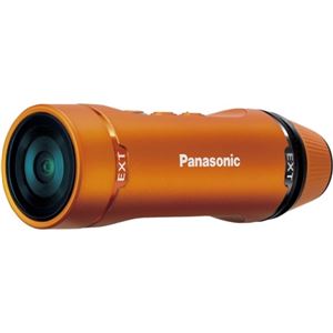 パナソニック(家電) ウェアラブルカメラ (オレンジ) HX-A1H-D - 拡大画像