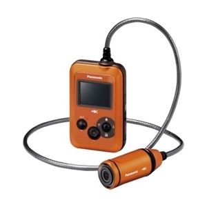パナソニック(家電) ウェアラブルカメラ (オレンジ) HX-A500-D - 拡大画像