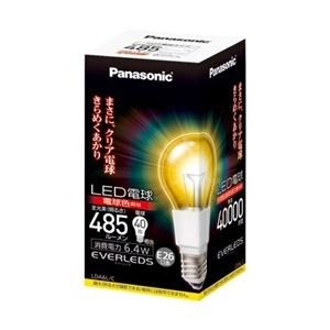 パナソニック(家電) LED電球 6.4W (電球色相当) LDA6LC - 拡大画像