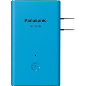パナソニック(家電) モバイルバッテリー搭載AC急速充電器 (ブルー×ブラウン) QE-AL102-A - 拡大画像