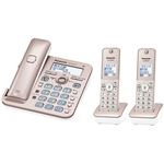 パナソニック(家電) コードレス電話機(子機2台付き)(ピンクゴールド) VE-GD55DW-N