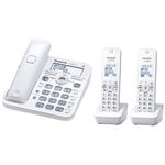 パナソニック(家電) コードレス電話機(子機2台付き)(ホワイト) VE-GD55DW-W