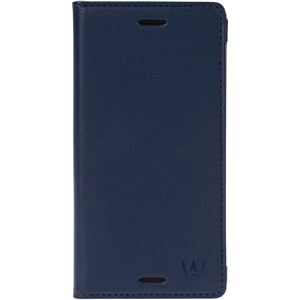 プリンストン Walk on water Xperia XPerformance用マグネットフラップ搭載手帳型ケース(ブルー) WOW-XXPFM-BL