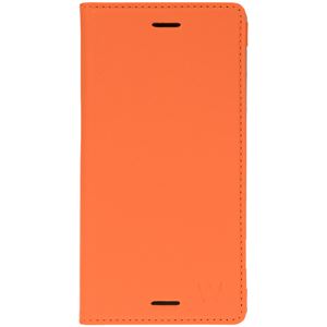 プリンストン Walk on water Xperia XPerformance用マグネットフラップ搭載手帳型ケース(オレンジ) WOW-XXPFM-OR