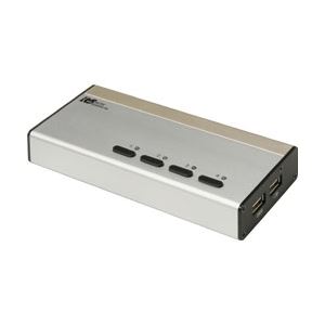 ラトックシステム パソコン自動切替器USB接続DVI・Audio対応(PC4台用) REX-430UDA 商品画像