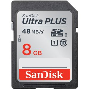 サンディスク ウルトラ プラス SDHC UHS-I カード 8GB SDSDUM-008G-J01